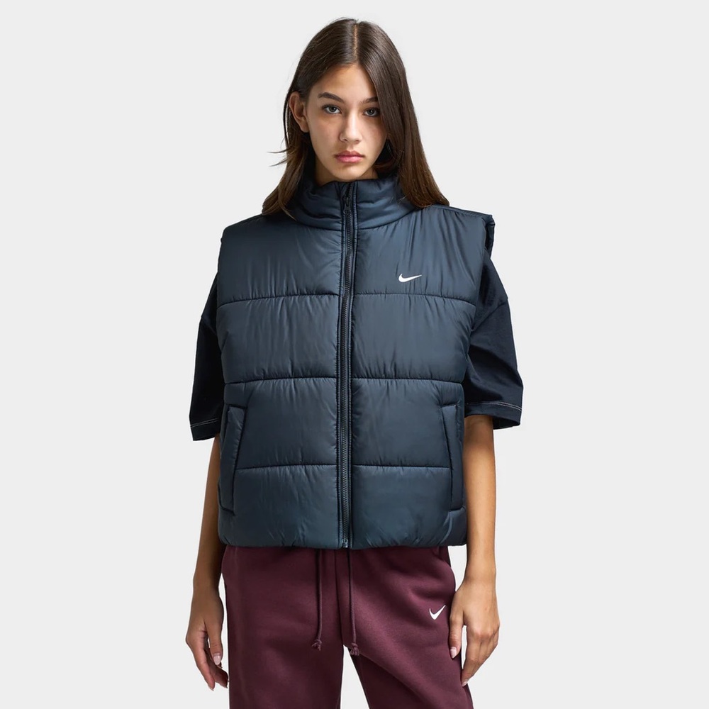 New Nike Women's Therma-FIT Loose Puffer Vest / Black *Like New*